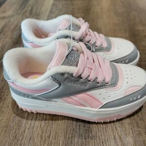 Reebok Kids Pink and Gray Sneakers